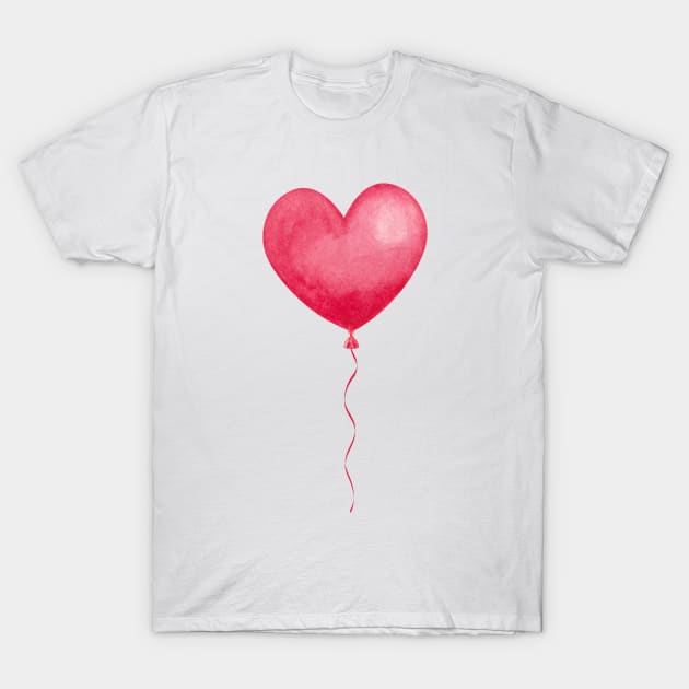 Heart balloon T-Shirt by shoko